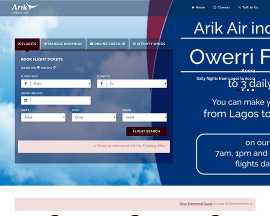 Fly Arik Air Logo