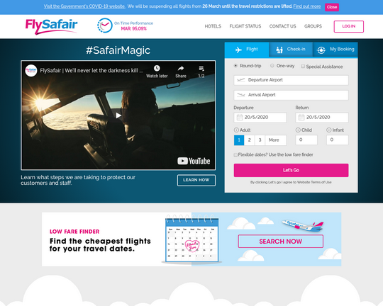Fly Safair Logo