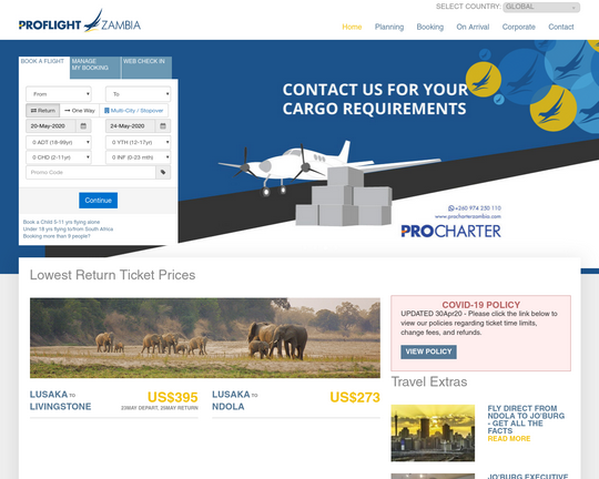 Pro Flight Zambia Logo