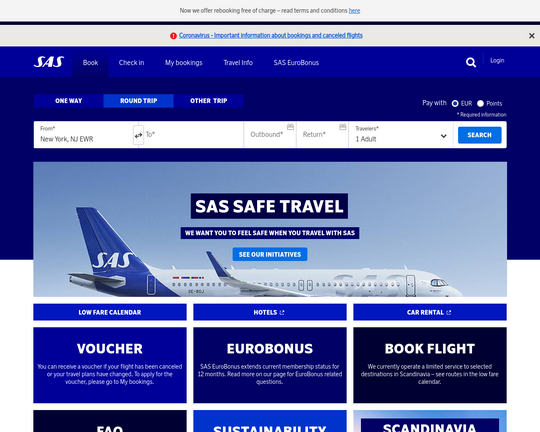 SAS Scandinavian Airlines Logo